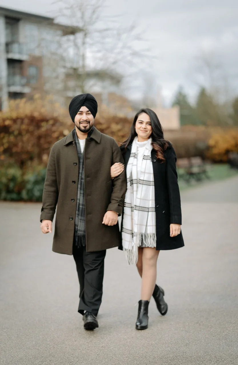 Jaspreet and Rutakshi walking together